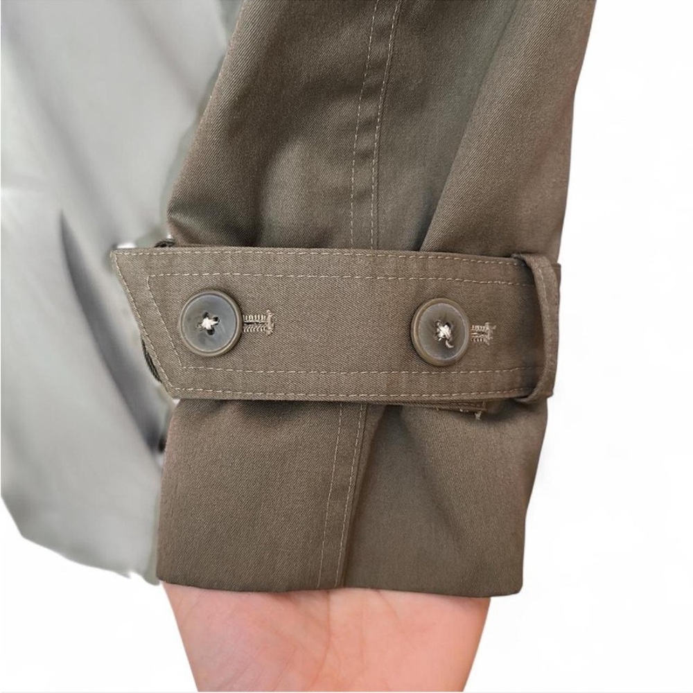 Classic Olive Trench Coat - Picture 5 of 8